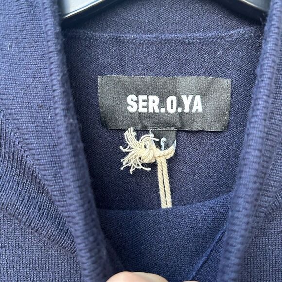 SER.O.YA MELONIE KNIT MAXI DRESS Sapphire Blue NWT - Picture 6 of 7